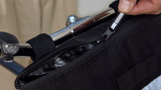 Lightweight packable cycling rainwear folded into a compact pouch