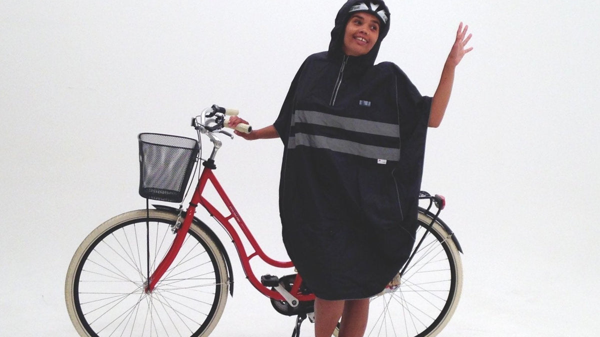 Cycling poncho and waterproof rain jacket compared for commuting in rain