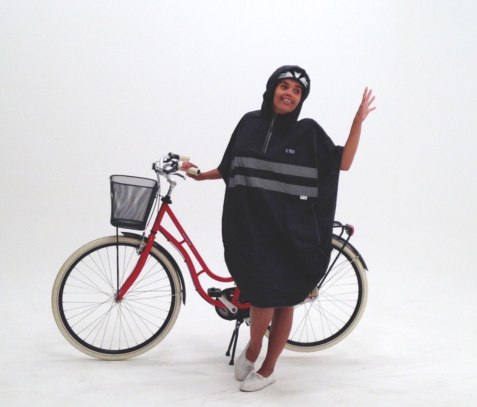 Cycling poncho and waterproof rain jacket compared for commuting in rain